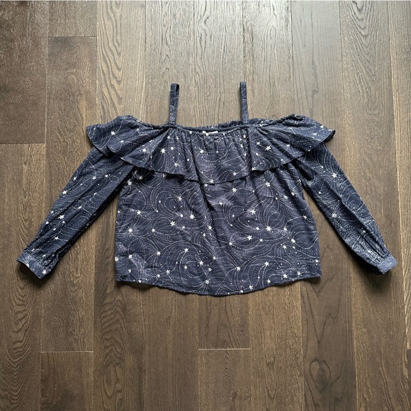 NWOT Anthropologie Starlit Cold Shoulder Top by Floreat - Picture 6 of 13